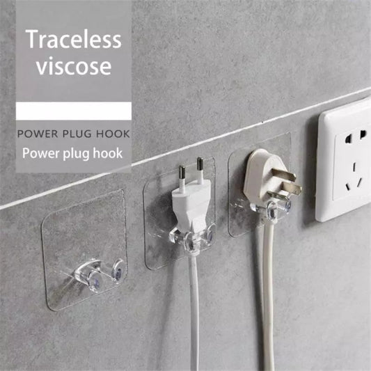 Adhesive Wall Hanger Storage Transparent Hooks Pack Of 5