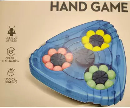 Triangle Puzzle Rotating Magic Bean Spinner